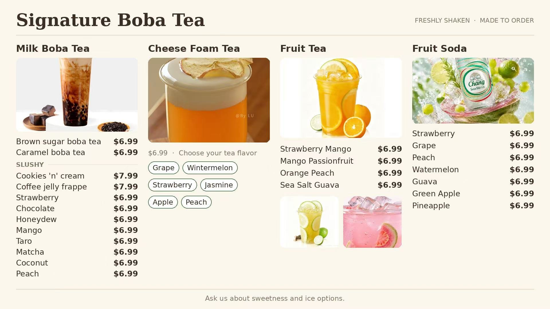 Signature Boba Tea